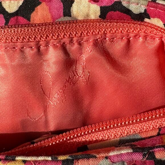 Vera Bradley Pixie Confetti Crossbody Purse 8" x 8" Pink Adjustable Handbag - Picture 8 of 8